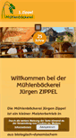 Mobile Screenshot of muehlenbaeckerei-zippel.de